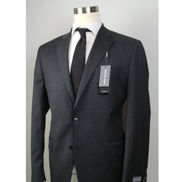 42R Michael Kors Mens‎ Sportcoat Blazer Jacket Wool Blend grey E04539 - Picture 3 of 9